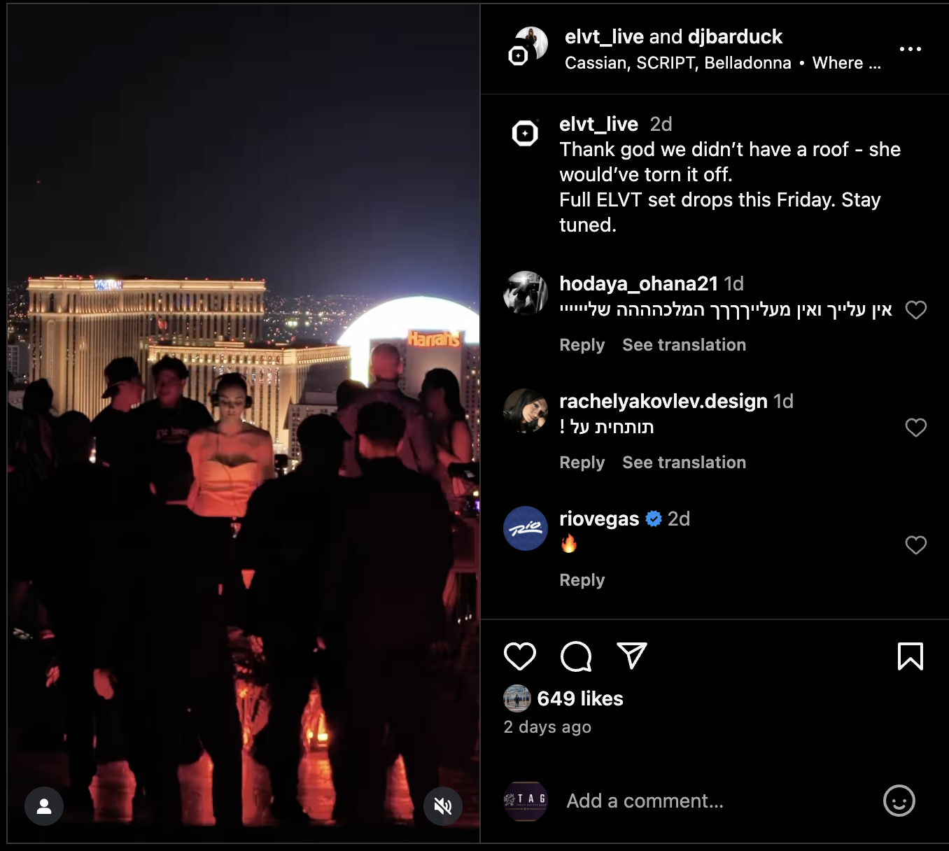 Instagram post by elvt_live